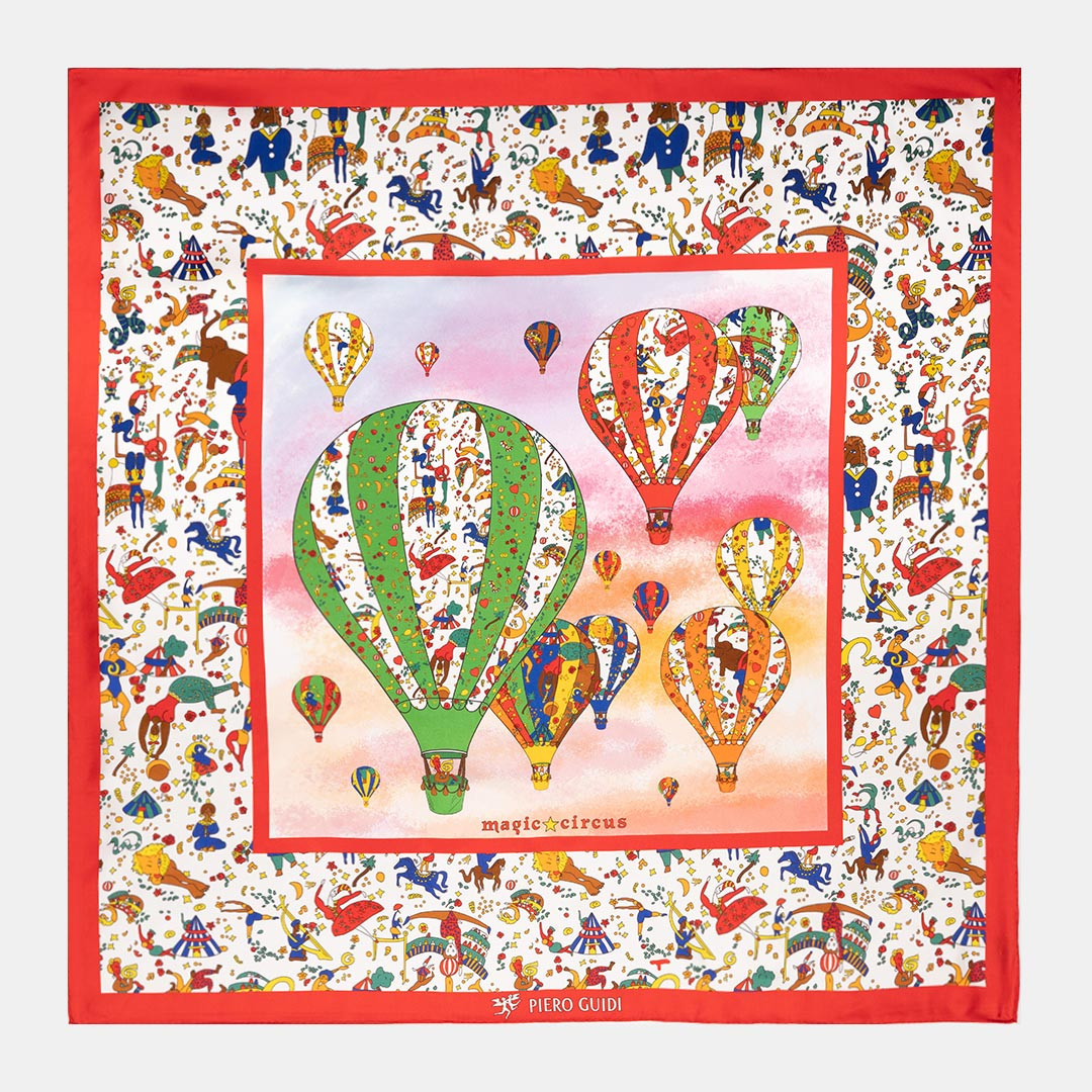 PIERO GUIDI SILK SCARF "Le...