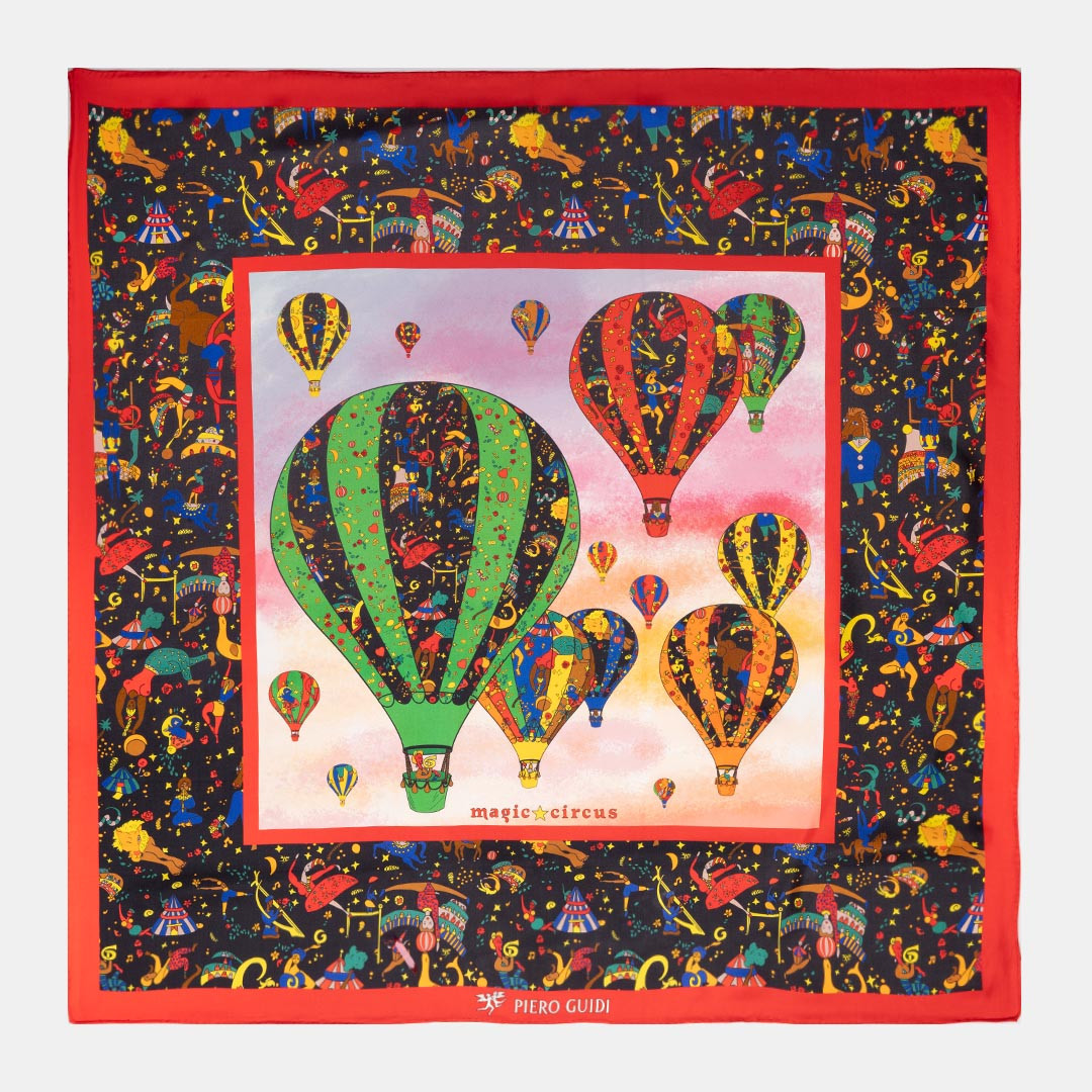 PIERO GUIDI SILK SCARF "Le...