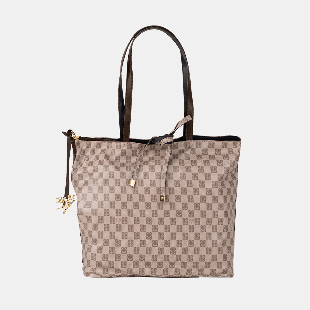 PIERO GUIDI TOTE BAG / SHOPPING BAG REVERSIBLE 2 IN 1