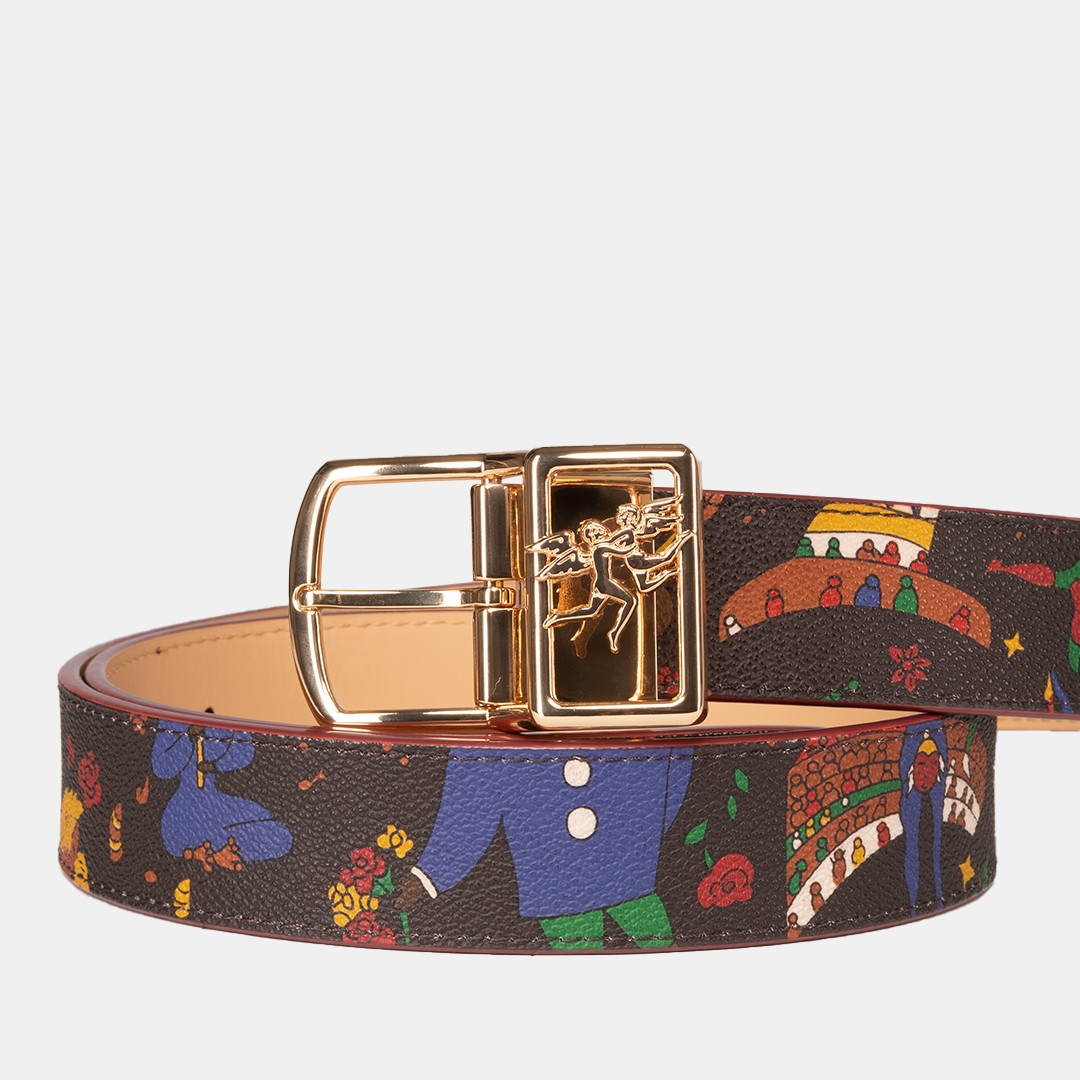 PIERO GUIDI REVERSIBLE BELT...