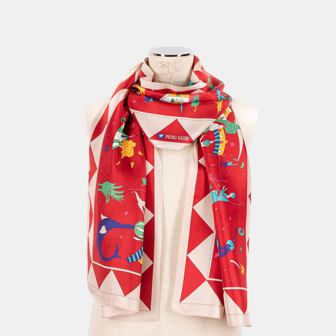 PIERO GUIDI SILK SCARF...