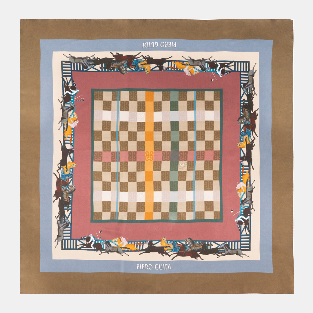 PIERO GUIDI SILK SCARF...